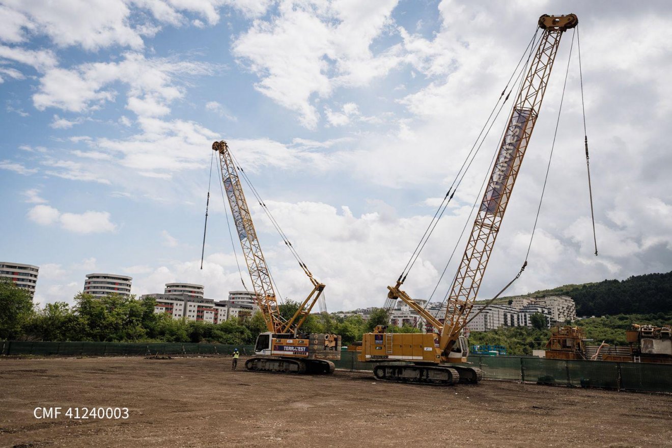 A regionális kórház építését előkészítő munkálatok valójában már egy hónapja megkezdődtek •  Fotó: Facebook/Nicolae Ionel Ciucă