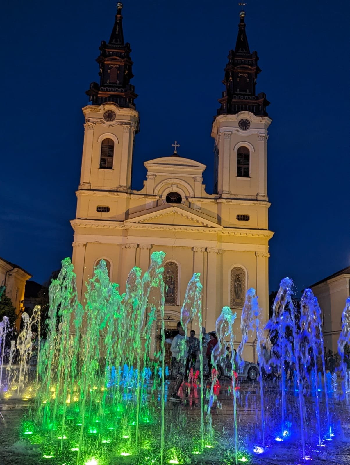 Ilyen volt a szökőkút •  Fotó: Arad polgármesteri hivatala