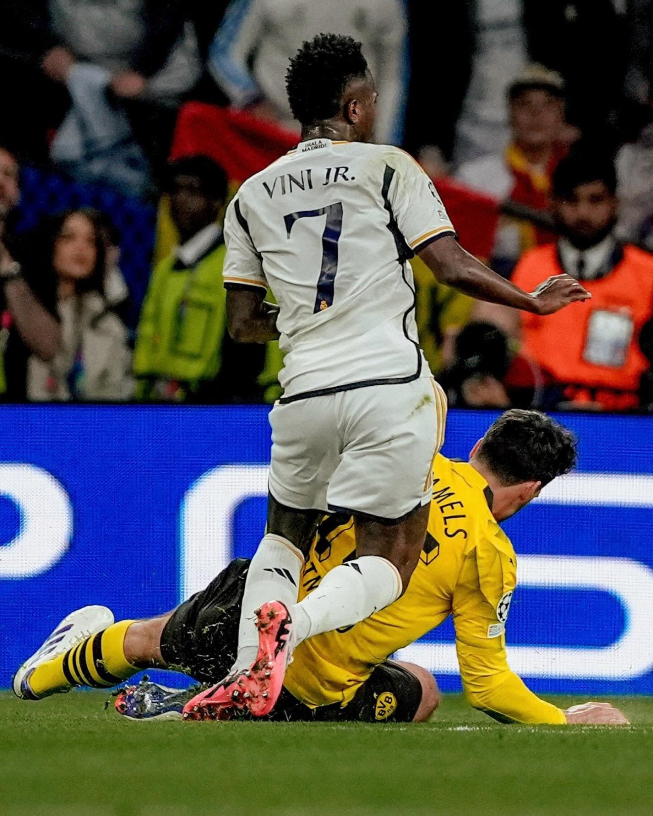 Diadal. Vinícius Junior biztosította be a Blancók győzelmét •  Fotó: Facebook/Borussia Dortmund