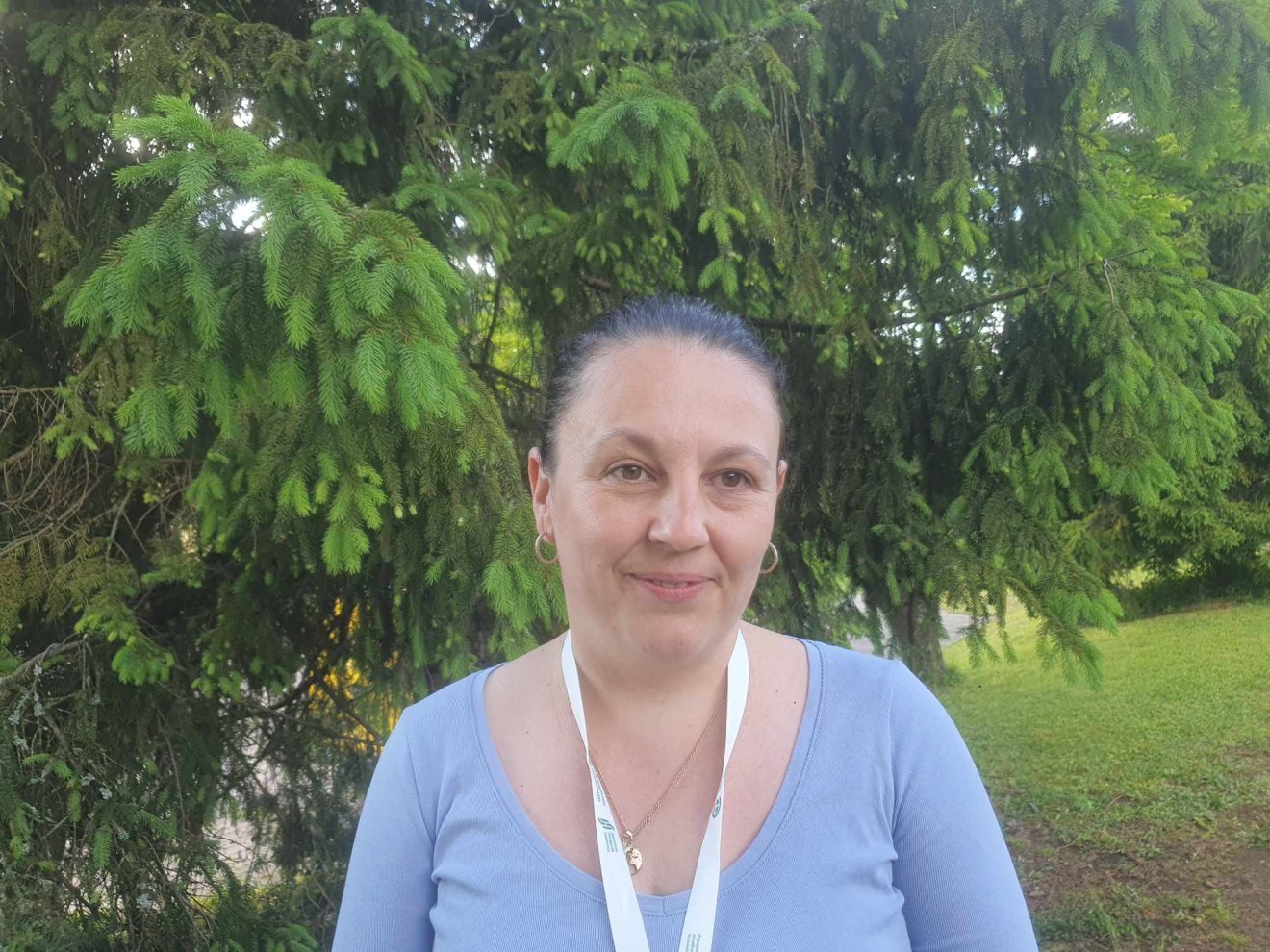 Kampó Ildikó a kárpátaljai Nagyszőlősről érkezett a találkozóra. Beregszászon végezte a földrajz szakot a II. Rákóczi Ferenc Kárpátaljai Magyar Főiskolán, most a Pécsi Tudományegyetem doktori jelöltje •  Fotó: Kiss Judit