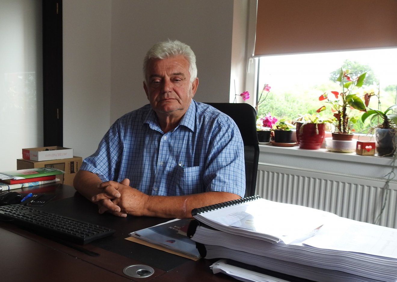 Csendes Lajos polgármester negyedik mandátumára készül •  Fotó: Makkay József