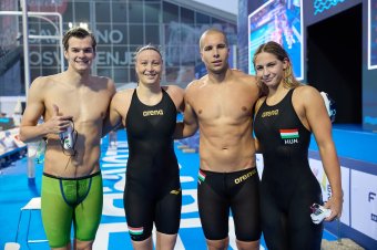 Sima víz: aranyérmes a 4x100 méteres magyar vegyes gyorsváltó az Eb-n