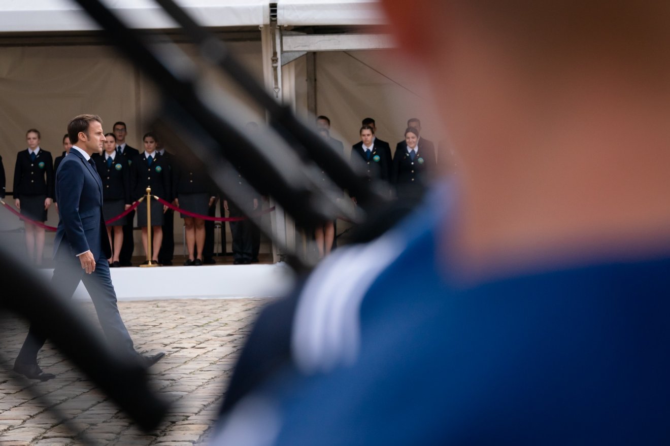 Gondban. Emmanuel Macron államfő alakulata csak a harmadik helyen végzett a vasárnapi megmérettetésen •  Fotó: Francia elnöki hivatal