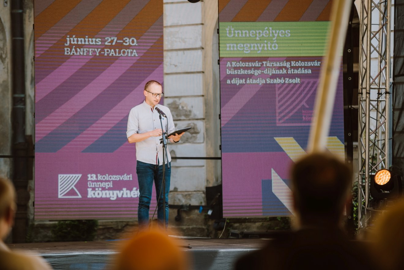 Demeter Szilárd, a budapesti Nemzeti Múzeum Közgyűjteményi Központjának elnöke •  Fotó: Kolozsvári Ünnepi Könyvhét