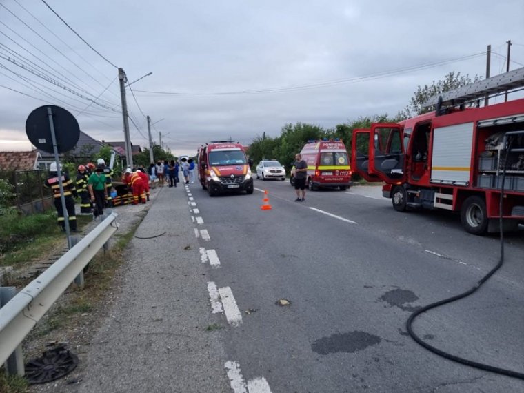 Három gyermek sérült meg egy Beszterce-Naszód megyei balesetben