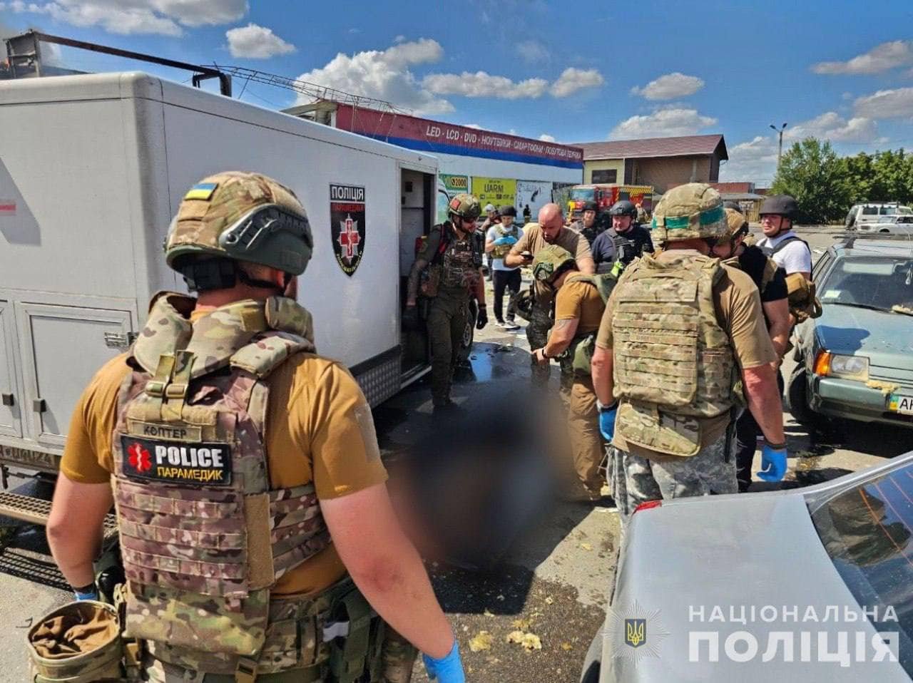 •  Fotó: Ukrán katasztrófavédelem