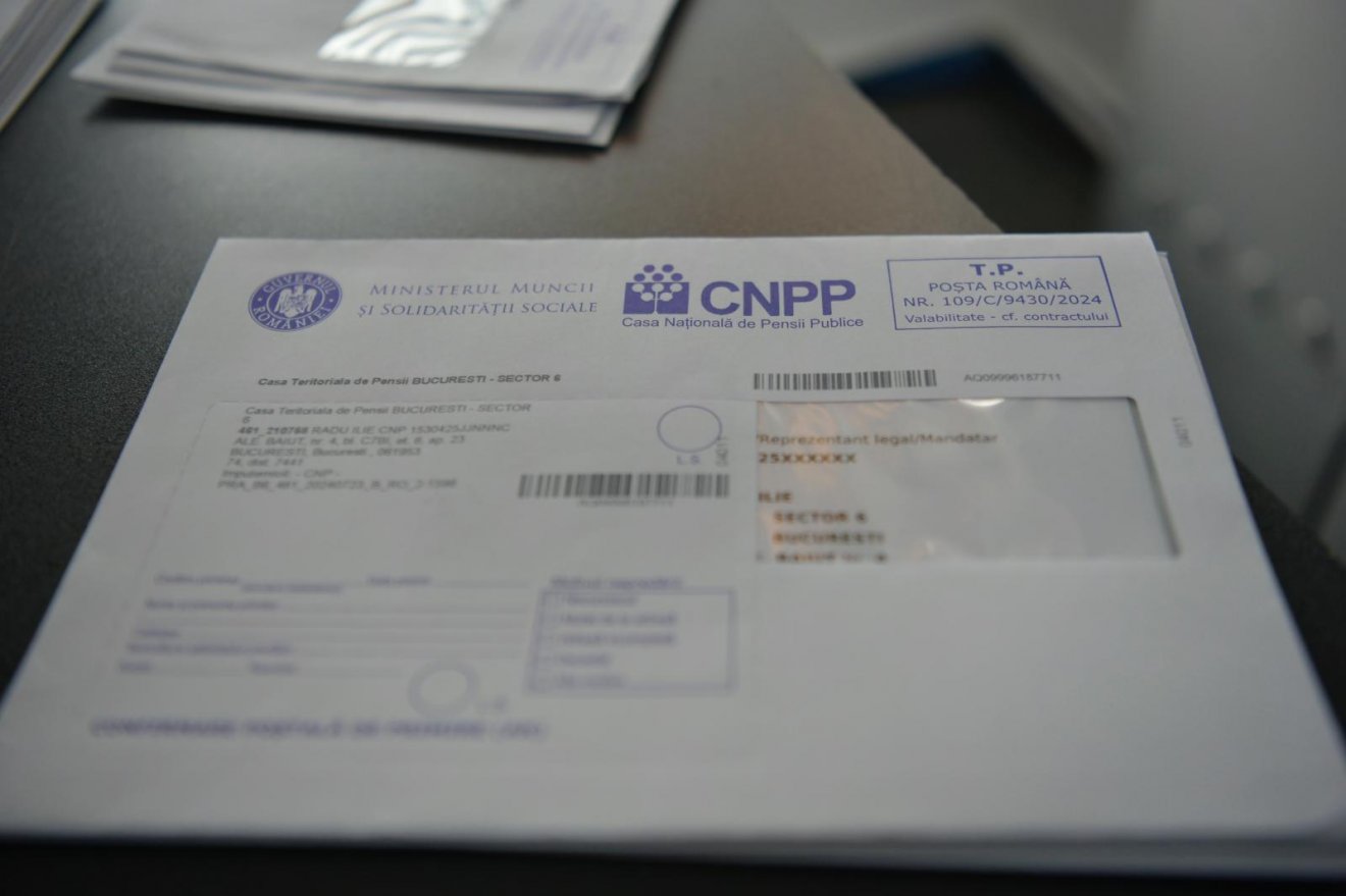 Értesítés. Az ígéretek szerint a hét végéig mindenki megtudja, hogyan alakul szeptembertől a nyugdíja •  Fotó: Facebook/Compania Naţională Poşta Română