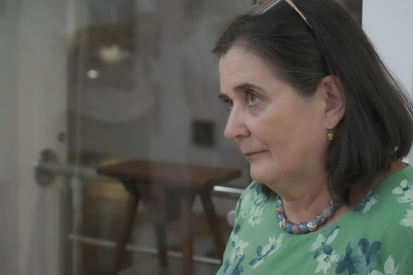 Tötszegi Tekla: „e nélkül a gyűjtemény nélkül kevesebbet tudnánk a korabeli Kalotaszegről” •  Fotó: Oláh-Badi Levente