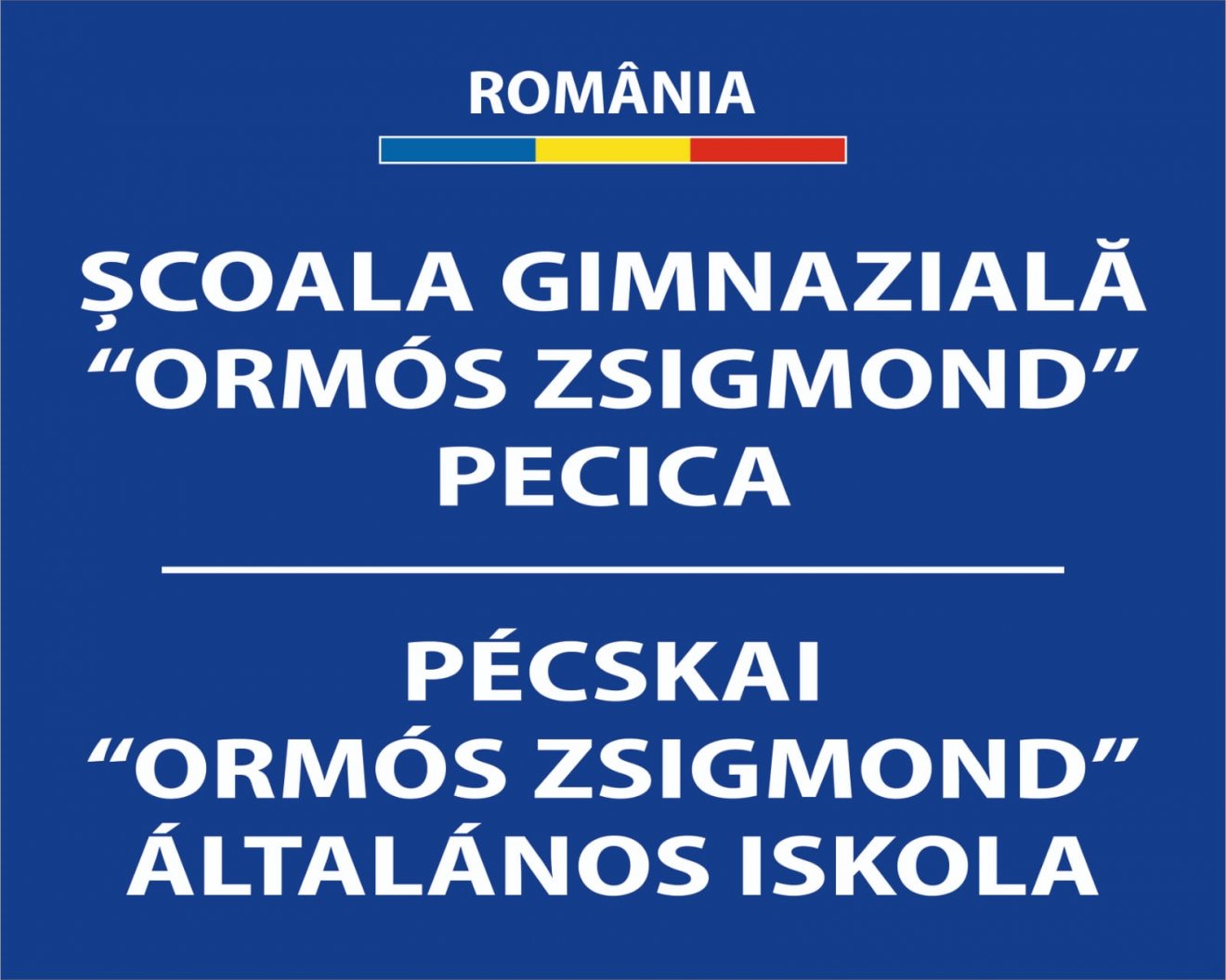 Az új névtábla •  Fotó: Kocsik Krisztina