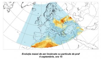 Ezúttal Ázsiából érkezett sivatagi porfelhő Románia fölé