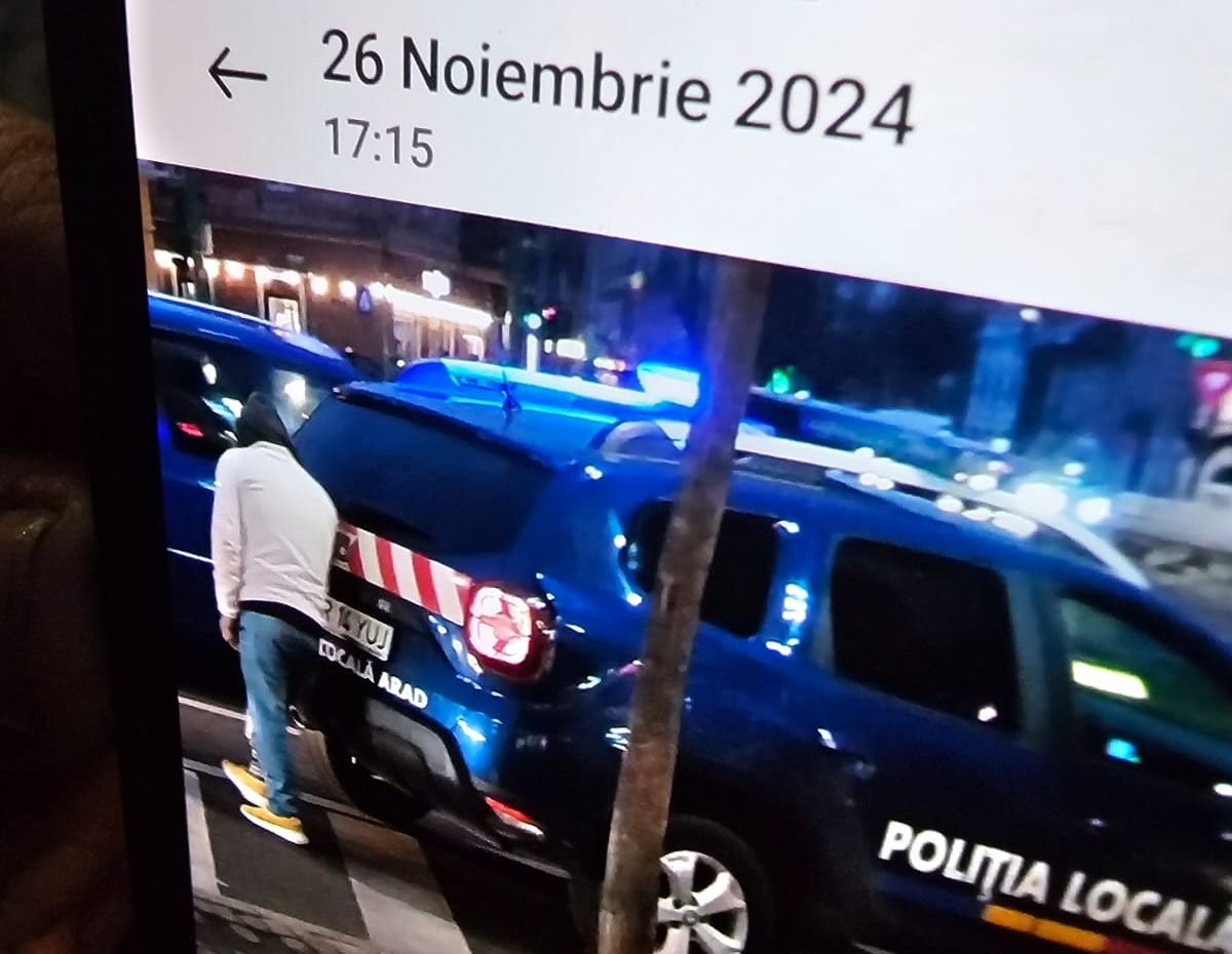 A settenkedő  autótolvajról közreadott mobiltelefonos fotó •  Fotó: Aradi Polgármesteri Hivatal