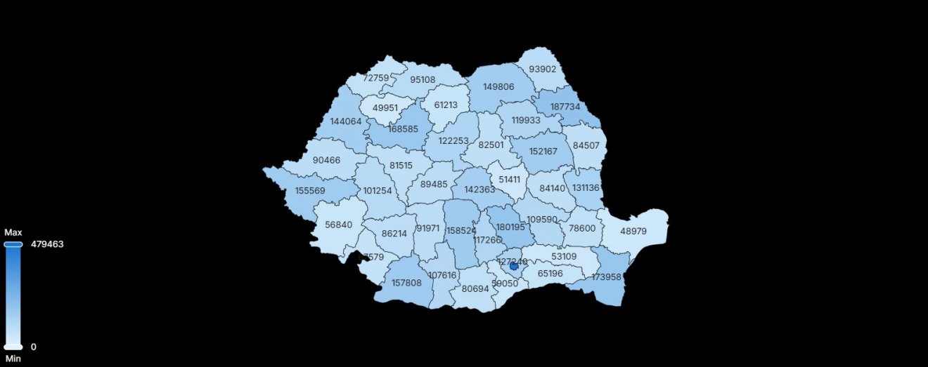 Szavazói részvétel 14 órakor •  Fotó: prezenta.roaep.ro