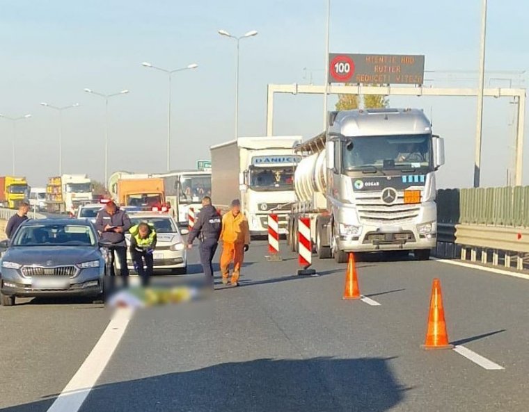 Elütöttek egy gyalogost az autópályán