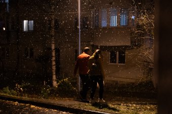 Lehullott az első hó Kolozsváron