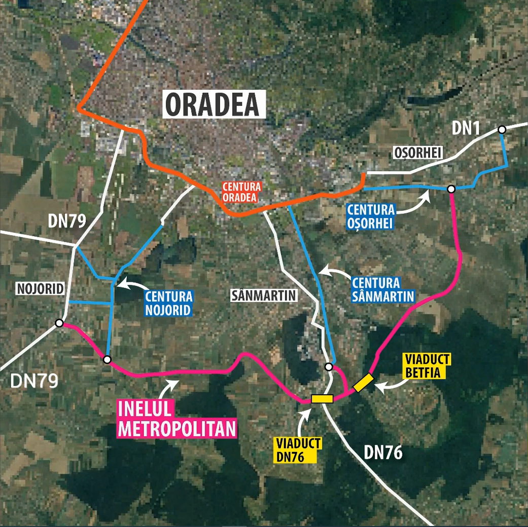 Nagyvárad, agglomerációs körgyűrű