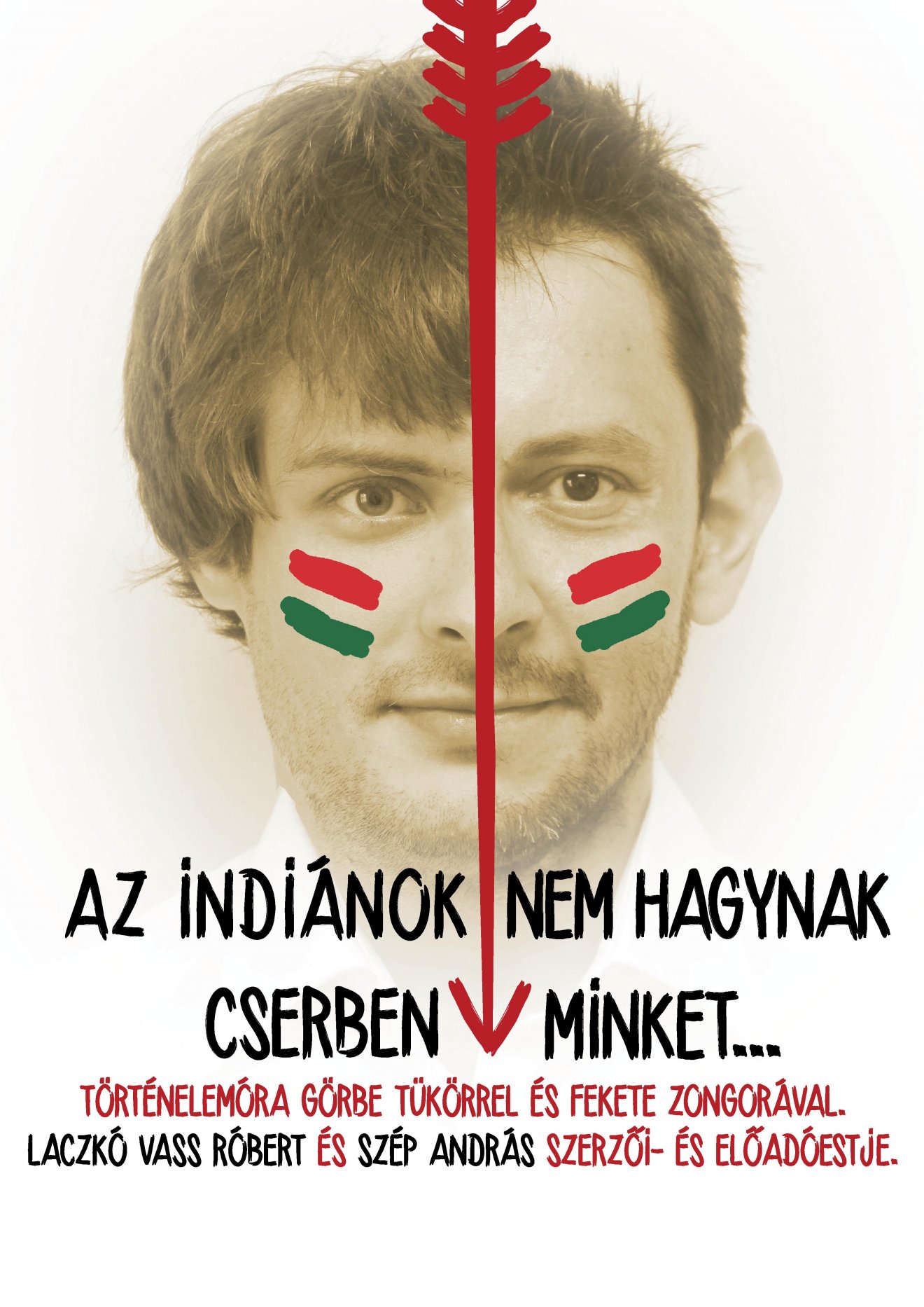 Az előadás Laczkó Vass Róbert megfogalmazása szerint: „színház is, meg nem is, pódium is, nem is, stand-up is, meg nem is” •  Fotó: Laczkó Vass Róbert/ Facebook