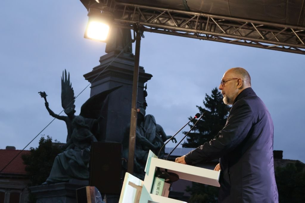 Kelemen Hunor RMDSZ-elnök beszéde •  Fotó: Pataky Lehel Zsolt