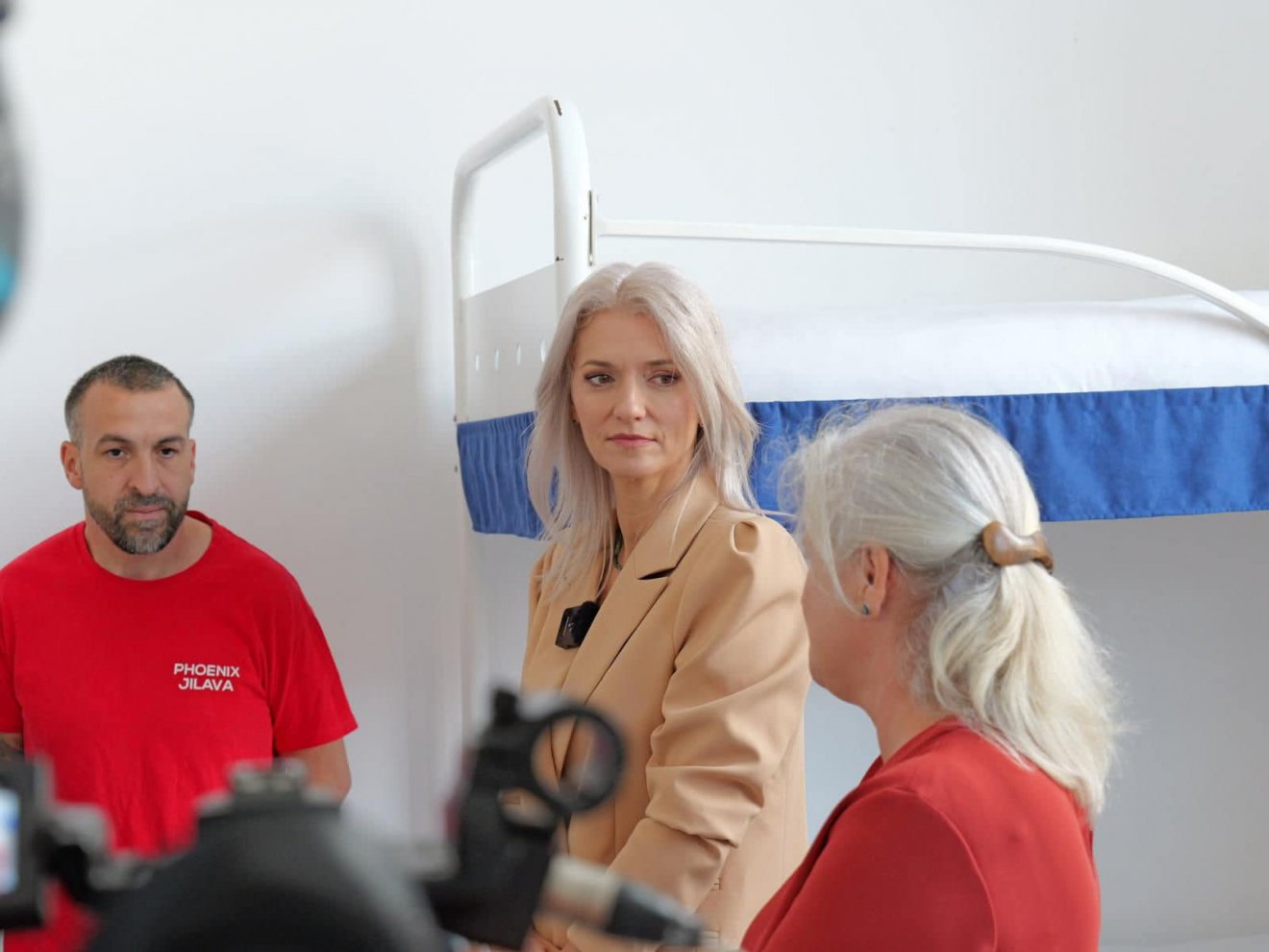 Alina Gorghiu a Jilava börtön meglátogatása során •  Fotó: Facebook/AlinaGorghiu