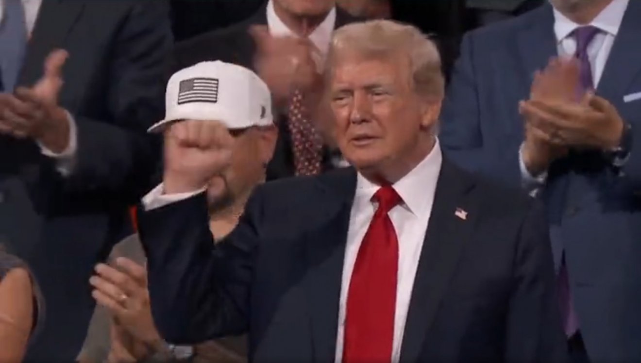 A jelölt. A Republikánus Párt immár hivatalossá tette, hogy ismét Donald Trumpot indítja Biden ellen •  Fotó: Videófelvétel/Truth Social/Donald Trump