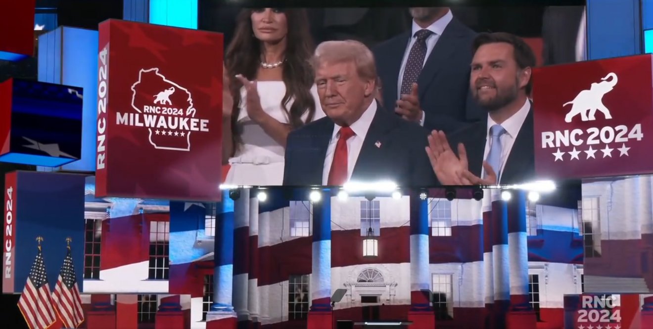 Nyerő páros? A Demokrata Párt elnökjelöltje ismét Donld Trump, az alelnökjelölt J. D. Vance •  Fotó: X/GOP Convention