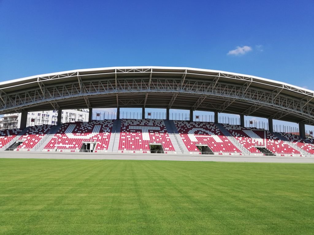 Hétvégén ismét megtelik az aradi futballstadion •  Fotó: Pataky Lehel Zsolt