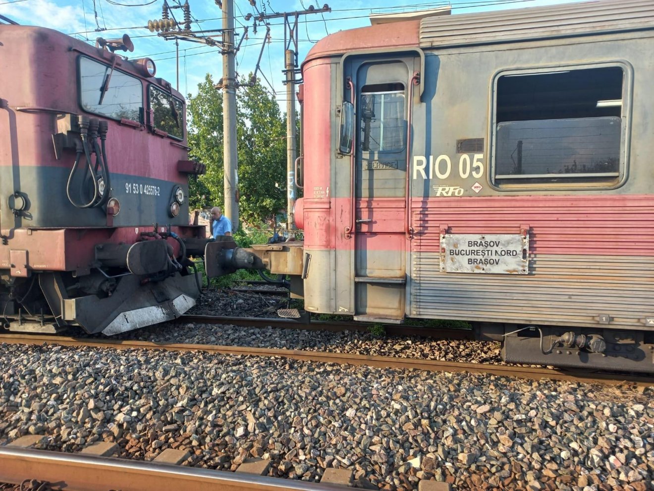 Az első feltételezések szerint a mozdony a fék meghibásodása miatt nem tudott lassítani •  Fotó: Közlekedési inisztérium