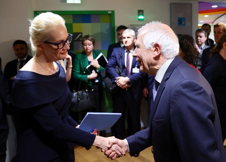 Navalnij özvegyét fogadták, és keményen üzentek Putyinnak uniós vezetők