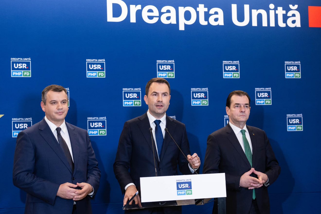 Eugen Tomac, Cătălin Drulă és Ludovic Orban szerint a PSD és a PNL alkotta koalíció a romániai polgárok érdekei ellen lép fel •  Fotó: Eugen Tomac/Facebook