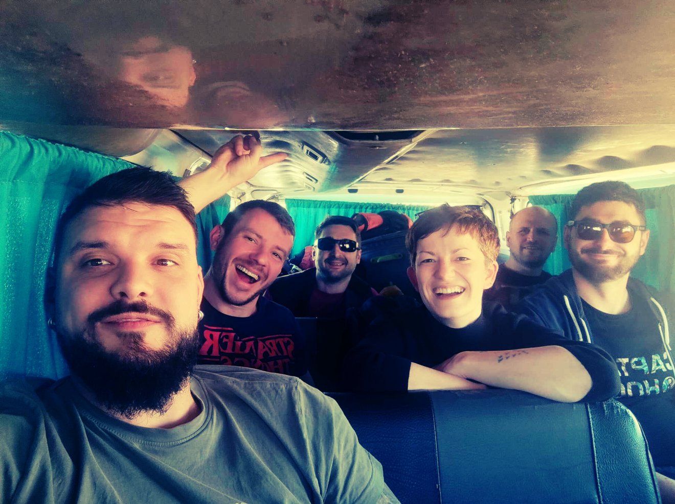 A sepsiszentgyörgyi mozgásszínházi társulat tagjai az egyiptomi turnén •  Fotó: M Studio/Facebook