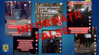 Román rendőrség: erőszakra buzdító félretájékoztató kampány zajlik a közösségi oldalakon