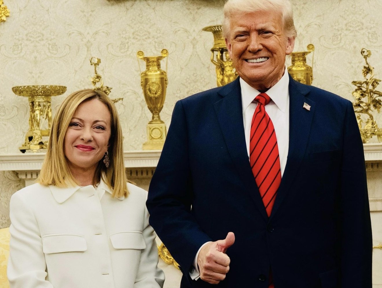 Georgia Melonit fogadta Donald Trump