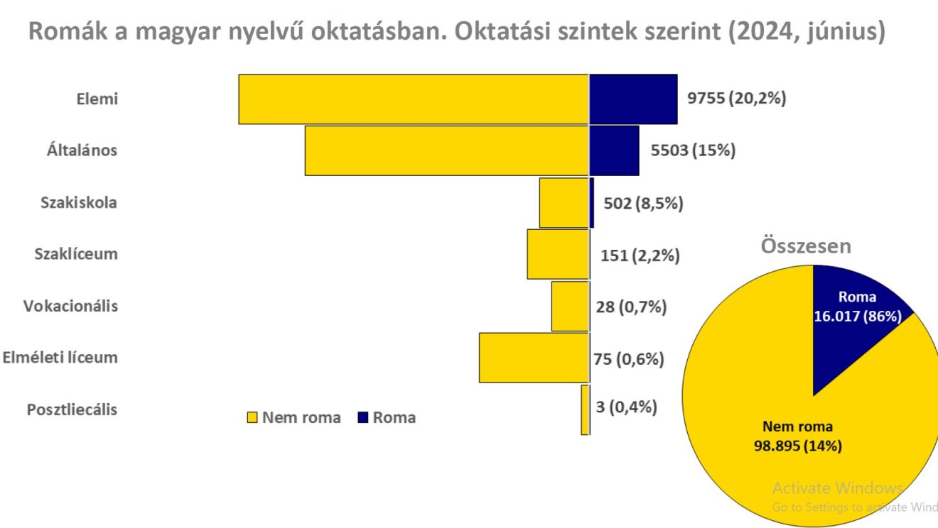 roma, romák, statisztika, oktatás