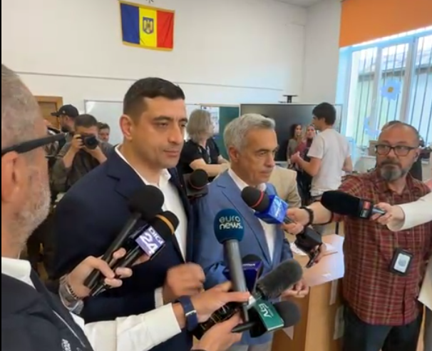 •  Fotó: viedófelvétel/Facebook/George Simion