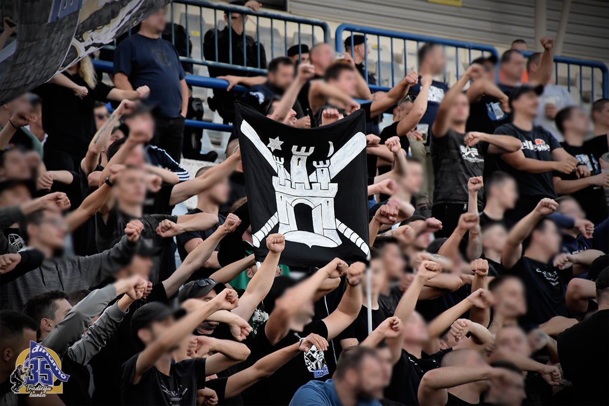 A Dinamo Zagreb Bad Boys Blue nevű szurkolói csoportja / Archív felvétel •  Fotó: Facebook/Bad Blue Boys Zagreb
