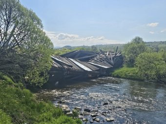 Összeomlott Erdély egyik legrégebbi fedeles hídja, a maroshévízi Urmánczy-híd