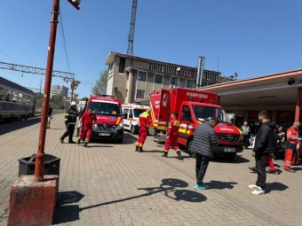 Két vonat összeütközött a konstancai vasútállomáson