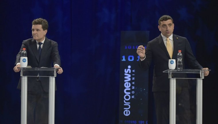 Orbán Viktor és a magyarok is téma volt George Simion és Nicușor Dan választási vitáján