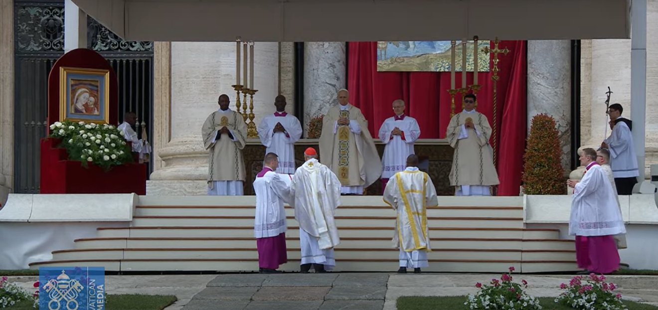 •  Fotó: Vatican Live/képernyőmentés