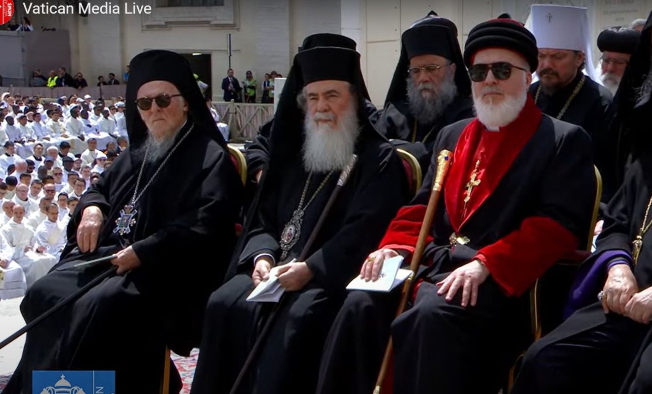 •  Fotó: Vatican Live/képernyőmentés
