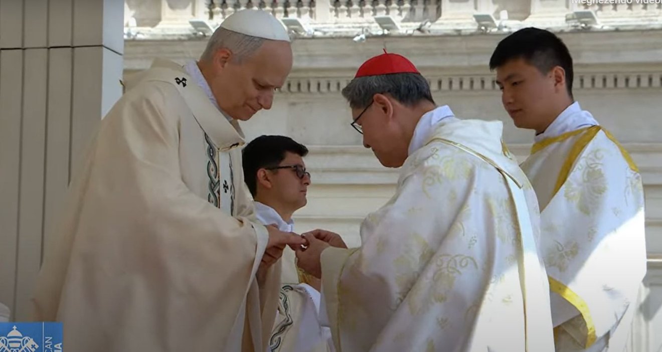•  Fotó: Vatican Live/képernyőmentés