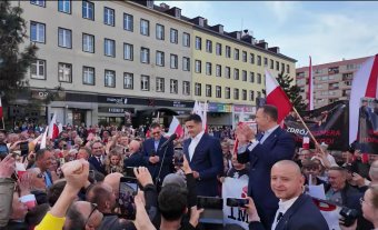 Lengyelországban kampányolt George Simion