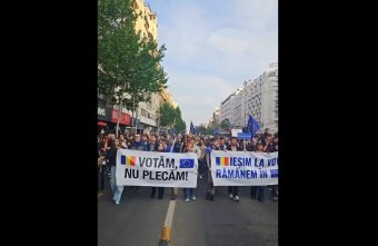Európa-párti tüntetést szerveztek Bukarestben