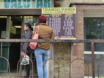 Tovább csökkent, de 5 lej felett az euró árfolyama