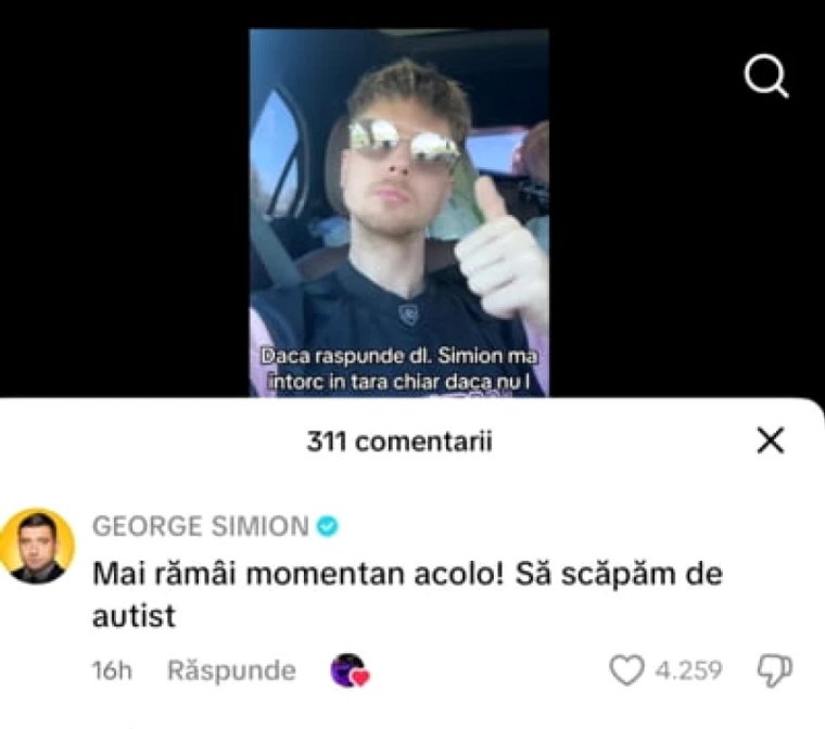 Simion  megint autistának nevezte Nicușor Dant