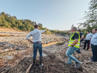 Gazdasági miniszter Parajdon: az eddigi beavatkozásokkal sikerült csökkenteni a hirtelen beomlás kockázatát