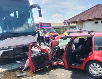 Három jármű ütközött Élesd terelőútján, két személy életét vesztette