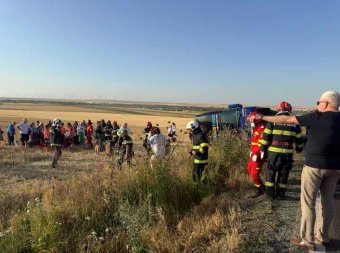 Felborult egy ukrán állampolgárokat szállító autóbusz