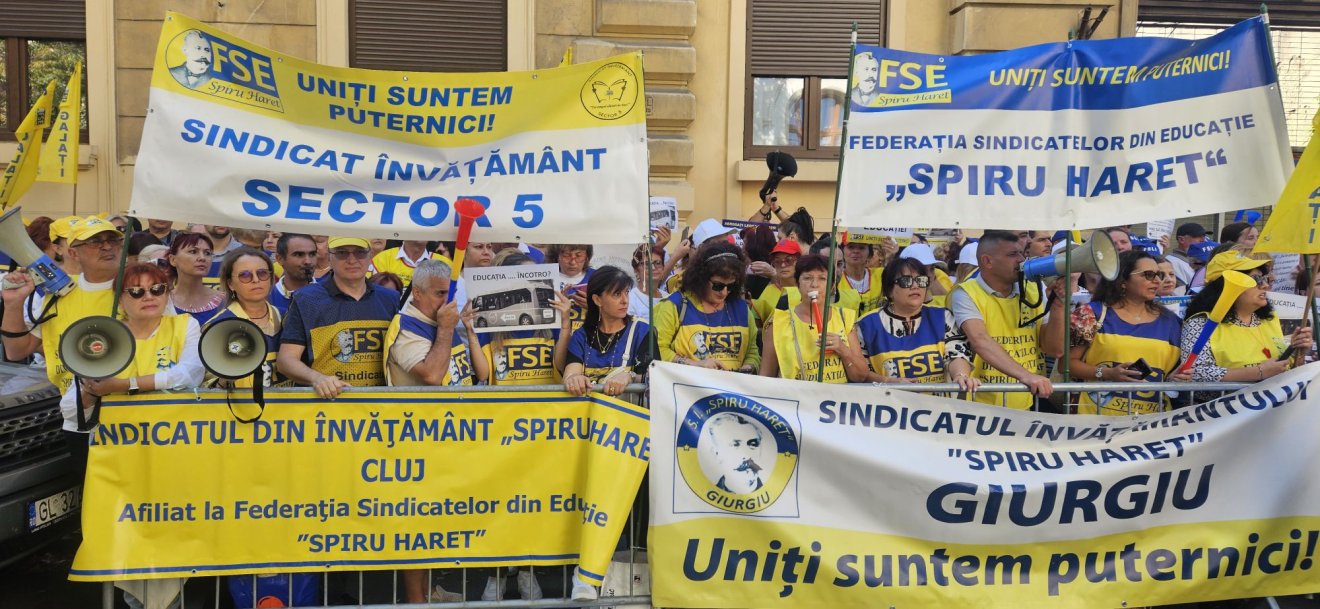 •  Fotó: Spiru Haret tanügyi szakszervezeti szövetség/Facebook