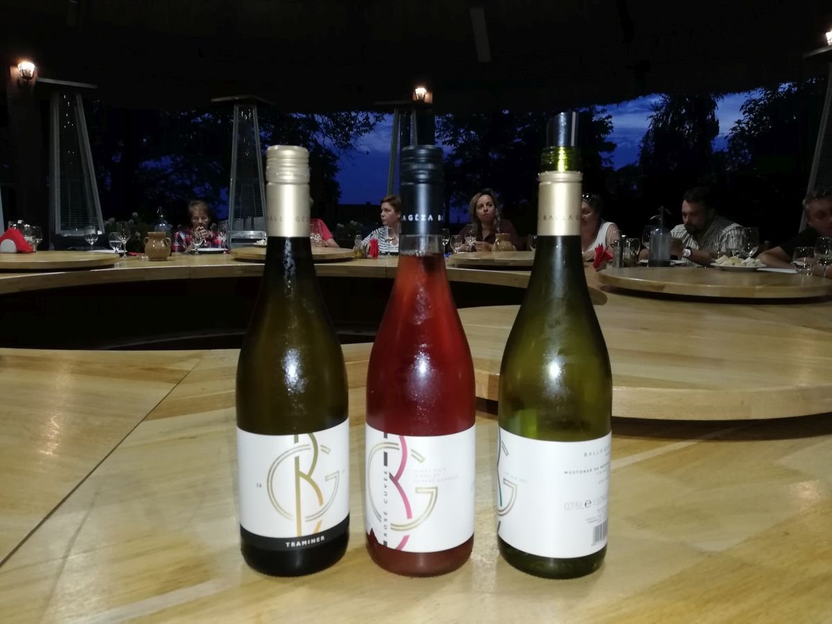 Borkóstoló a Balla-pincészetben. A szaktekintély szerint „a helyben elfogyasztott bor a legjobb bor”. •  Fotó: Pataky Lehel Zsolt