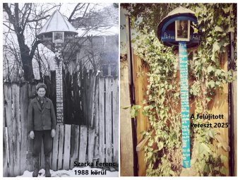 „Jézus Szent Szüve” – régi, magyar feliratú kereszteket újítanak fel a Csángóföldön